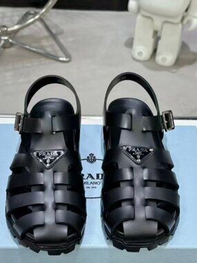 Prada Monolith Lug Sole Fisherman Sandals
